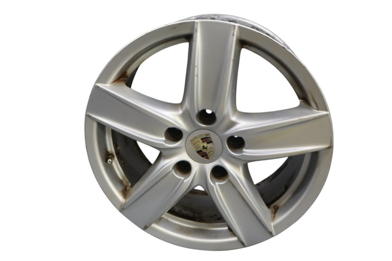 Load image into Gallery viewer, 11-18 Porsche Cayenne 958 18" 5 Spoke Alloy Wheel Rim 8Jx18 ET53 7P5601025D Oem
