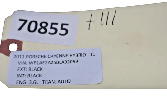 11-18 Porsche Cayenne 958 Rear Left Quarter Upper C Pillar Trim Cover Black Oem