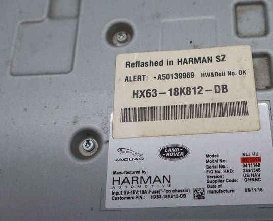16-19 Jaguar XE Radio Audio Receiver Module Computer Unit HX6318K812DB Oem
