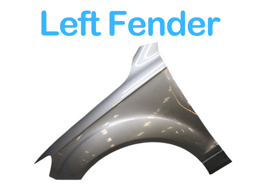 07-15 Audi Q7 4L Front Left Driver Side Fender Shell Cover Assembly Silver Oem