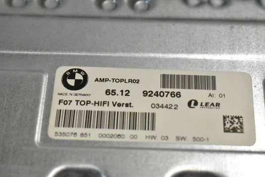 2011 BMW 750i (F01) Top Hi-fi Lear Radio Audio Amplifier Amp 65129240766 OEM