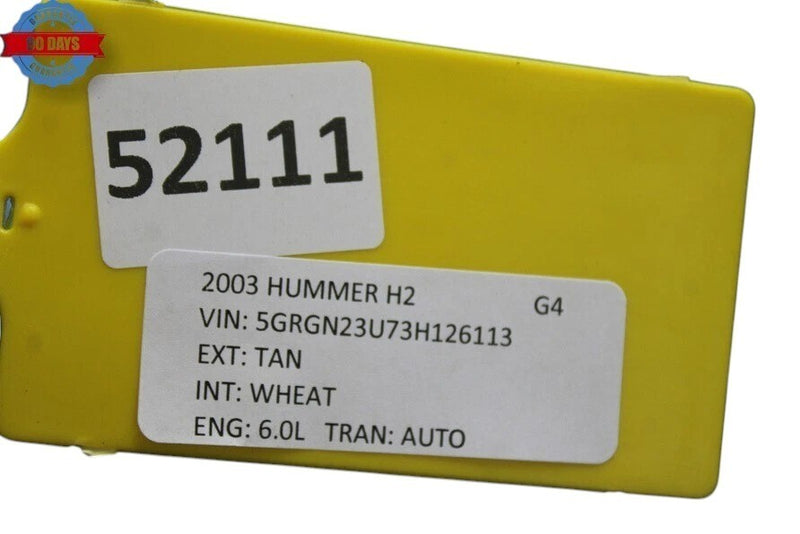 Load image into Gallery viewer, 03-07 Hummer H2 Rear Left Driver Side Seat Cushion Complete Leather Oem
