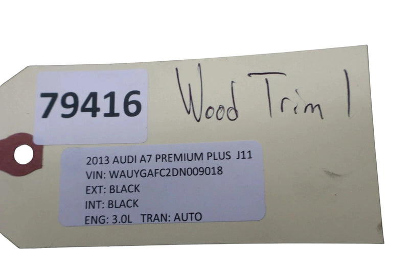 Load image into Gallery viewer, 12-15 Audi A7 Quattro Right Passenger Side Dash Panel Trim Wood 4G8853190 Oem
