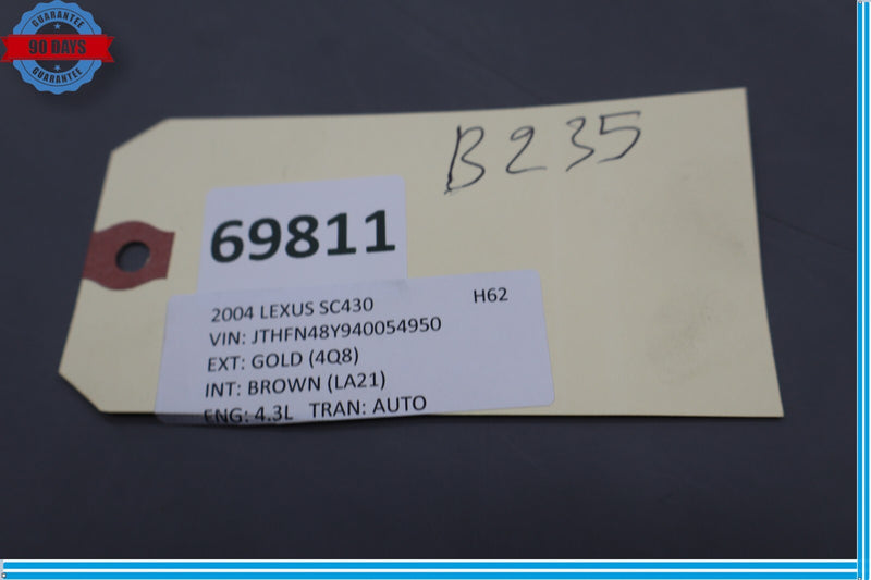 Load image into Gallery viewer, 02-05 Lexus SC430 Right Side Seat Belt Caution Warning Indicator Light Oem
