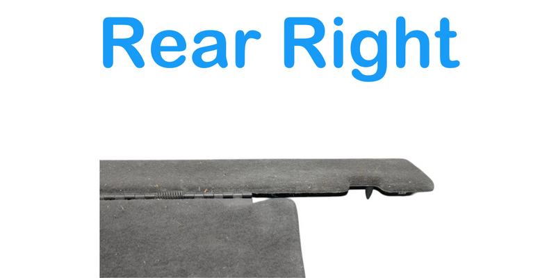 Load image into Gallery viewer, 03-09 Hummer H2 Rear Right Side Lower Back Seat Folding Carpet Trim Panel Oem
