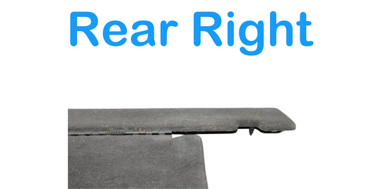 03-09 Hummer H2 Rear Right Side Lower Back Seat Folding Carpet Trim Panel Oem