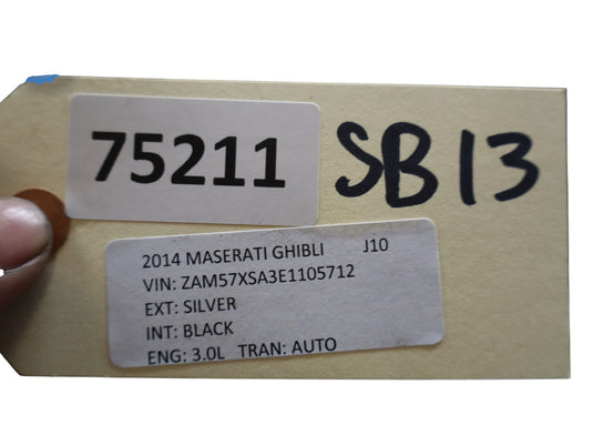 14-22 Maserati Ghibli M157 Front Right Side Seat Back Rest Trim Cover Black Oem