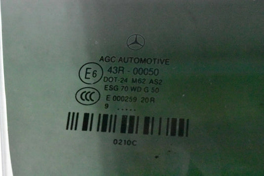 11-17 Mercedes W207 E350 E550 Front Right Passenger Side Door Window Glass OEM