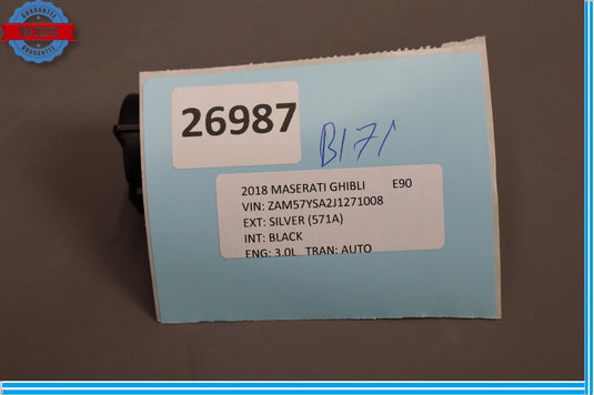 14-22 Maserati Ghibli M157 Push Dash Start Engine Ignition Button Oem