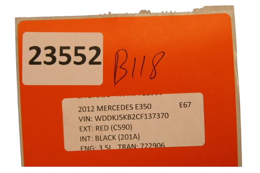 12-17 Mercedes E350 W207 Coupe ECU ECM Engine Computer Control Module Unit Oem