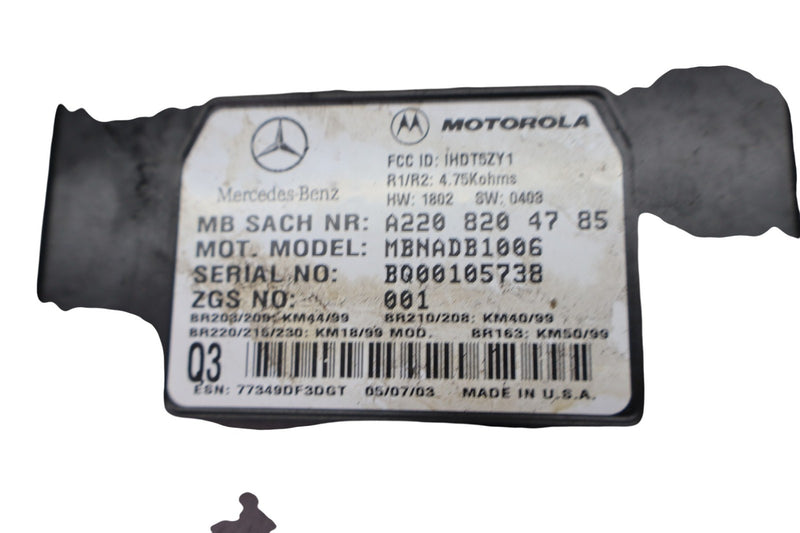 Load image into Gallery viewer, 00-06 Mercedes R230 SL500 S55 CL500 Voice Command Control Module 2208204785 Oem
