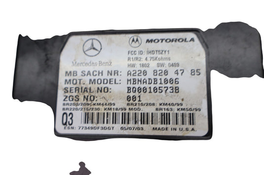 00-06 Mercedes R230 SL500 S55 CL500 Voice Command Control Module 2208204785 Oem