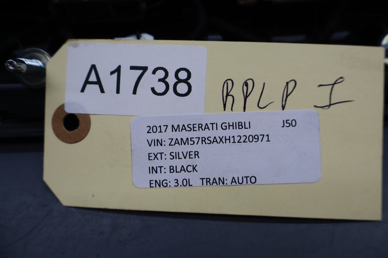 Load image into Gallery viewer, 14-17 Maserati Ghibli Rear Trunk Lid Molding Trim Panel W/ Parking Camera Oem
