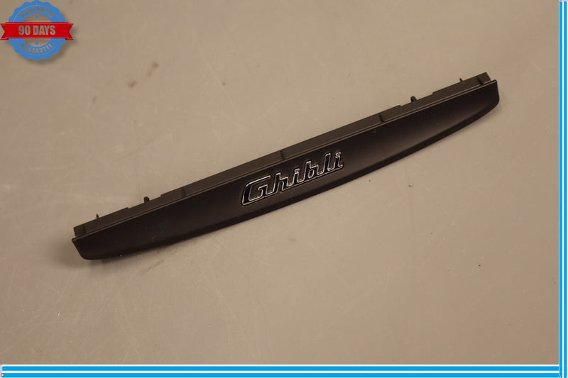 Load image into Gallery viewer, 14-18 Maserati Ghibli Center Dash Under Screen Lower Panel Cover Emblem Trim Oem
