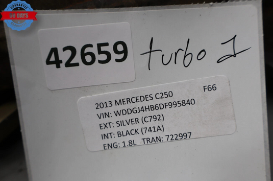 12-15 Mercedes-Benz C250 SLK250 Engine Motor Turbo Turbocharger A2710903280 OEM