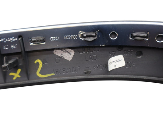 11-18 Audi A8 Quattro Left Driver Side Seat Upper Back Trim Cover Panel Oem
