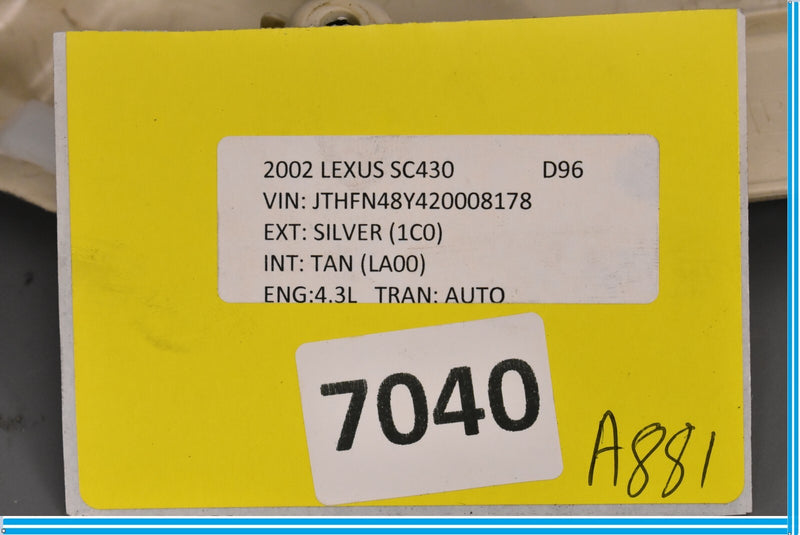 Load image into Gallery viewer, 02-10 Lexus SC430 Front Right Passenger Seat Inner Shield Cover Trim Oem
