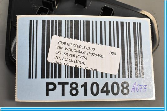 08-14 Mercedes C300 C350 W204 Front Left Seat Lumbar Support Cover Black Oem