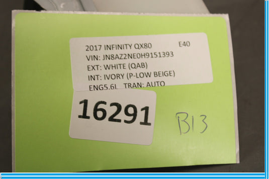 14-19 Infiniti QX80 Theft Locking Gateway Control Module Oem