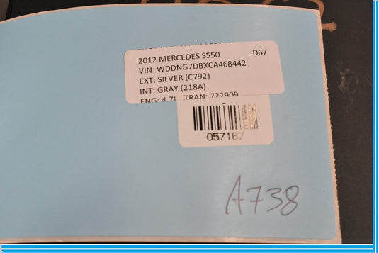 07-13 Mercedes S550 S600 S400 W221 Front Right Side Under Seat Control Unit Oem