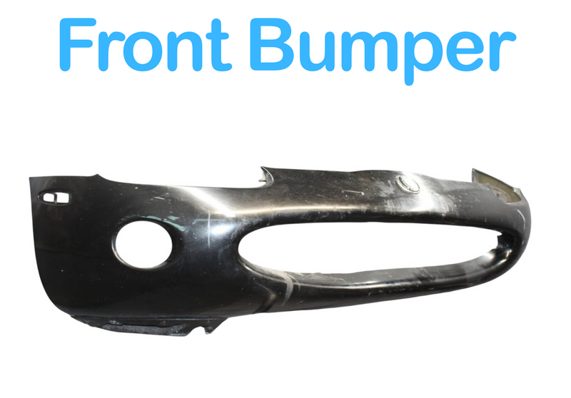 Load image into Gallery viewer, 01-04 Jaguar X100 XKR KK8 Front Bumper Cover Panel Assembly Black HJE6468AC OEM
