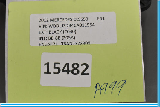 08-18 Mercedes W218 CLS550 Rear Left Driver Side Door Control Module Oem