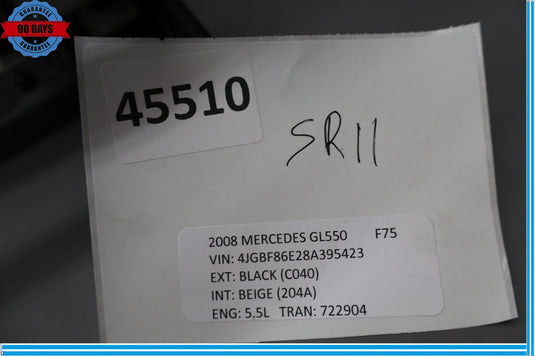 06-10 Mercedes W251 R320 R350 ML350 Left Driver Side Seat Track Rail Frame Oem