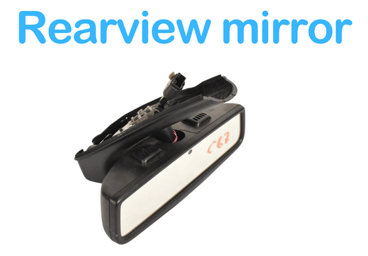 14-17 Maserati Quattroporte GTS Ghibli Interior Upper Rear View Mirror Oem