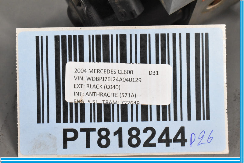 Load image into Gallery viewer, 00-06 Mercedes CL500 CL600 W215 Anti Lock Brake Abs Pump Module A0044314612 Oem
