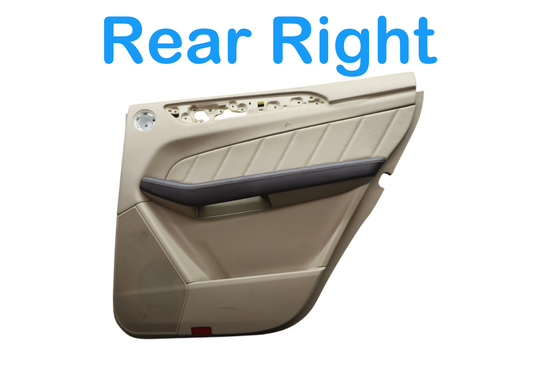07-19 Mercedes X166 GL450 GL550 Rear Right Side Interior Door Panel Beige Oem