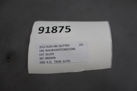 11-18 Audi A8 A8L Quattro Front Right Passenger Side Door Window Auto Glass Oem