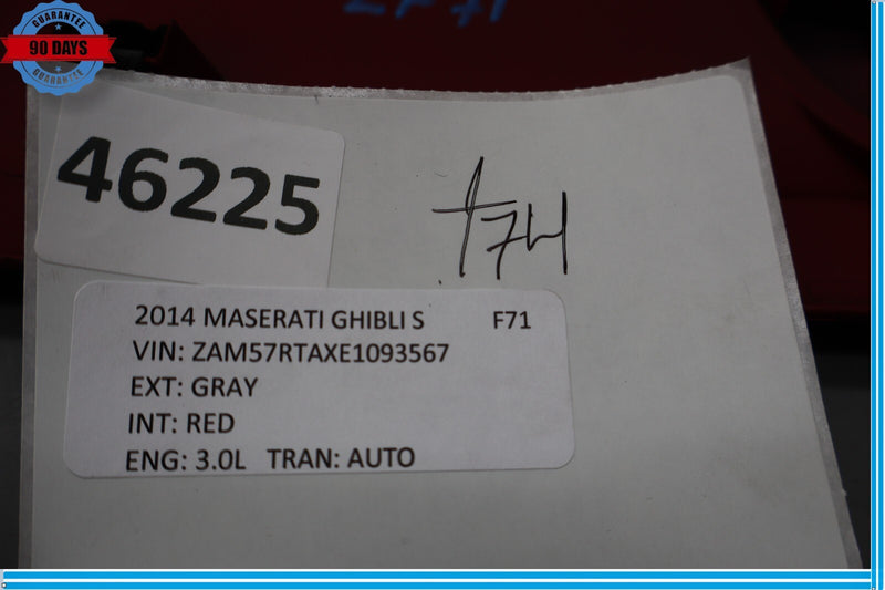 Load image into Gallery viewer, 14-22 Maserati Ghibli Front Left Driver Side Seat Switch Cover Trim Red Oem
