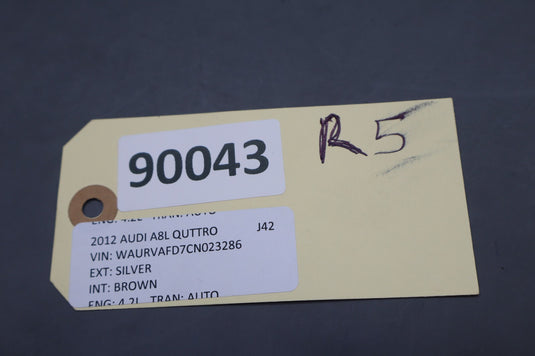 11-18 Audi A8 Quattro Front Right Passenger Side Seat Belt Seatbelt Buckle Oem