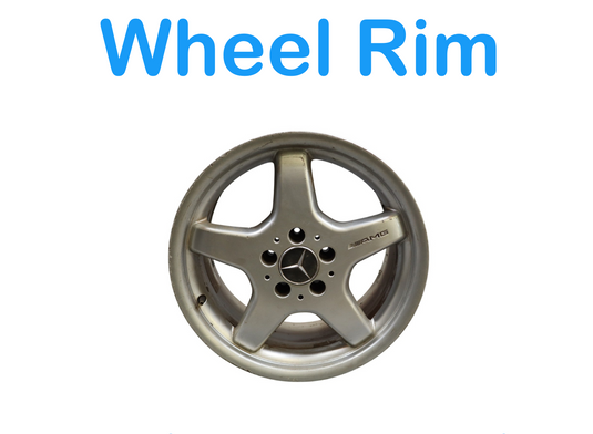 98-04 Mercedes C230 C240 SLK230 SLK320 Rear Axle Wheel Rim Disc 8.5Jx17 Oem