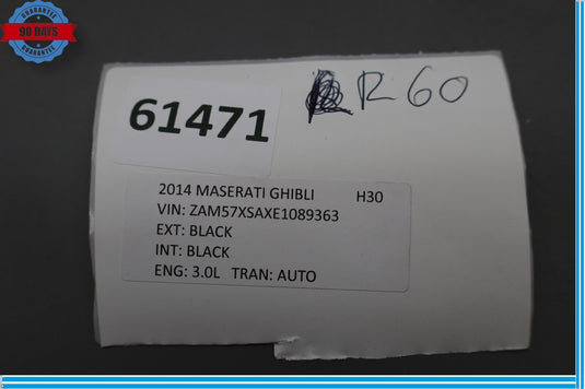 14-19 Maserati Ghibli Lower Steering Column Trim Cover Panel Black Oem