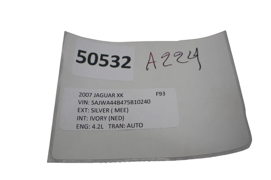 07-15 Jaguar X150 XK XKR Right Passenger Dashboard Trim Wood 6W83044J87AC Oem