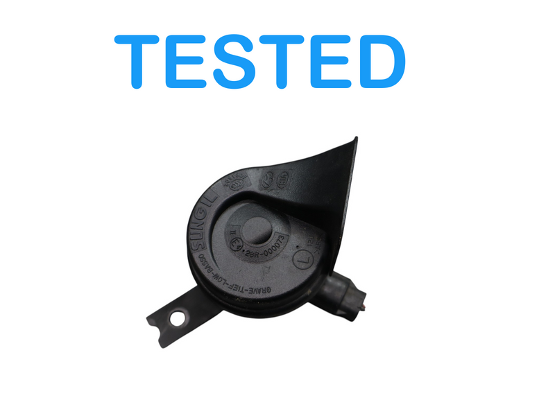 Load image into Gallery viewer, 11-16 Hyundai Equus Low Pitch Tone Horn Siren Signal Black 96610-3N000 Oem

