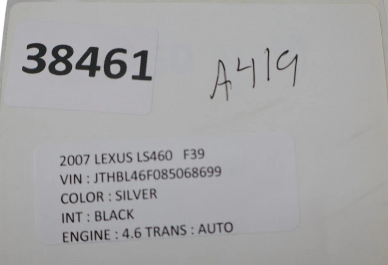 Load image into Gallery viewer, 07-09 Lexus LS460 LS460L Front Right Passenger Side Seatbelt Retractor Oem
