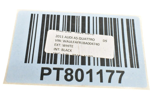 08-17 Audi A5 S5 Top Roof Panoramic Sunroof Glass Panel 8T0877911B Oem