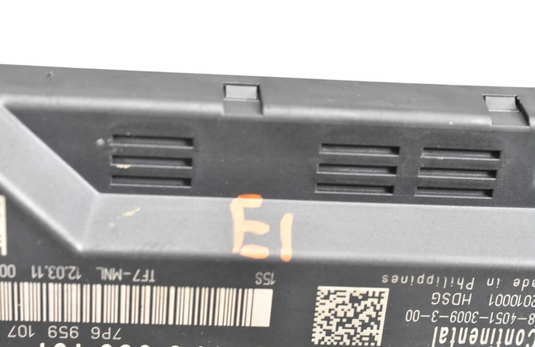 11-17 Volkswagen Touareg Rear Trunk Liftgate Controle Module 7P6959107A Oem