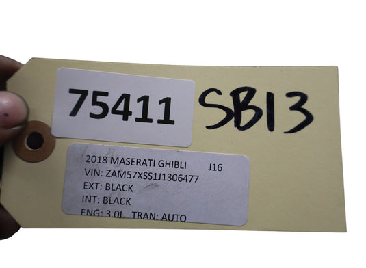 14-21 Maserati Ghibli Front Left Driver Side Seat Back Panel Trim Cover Oem