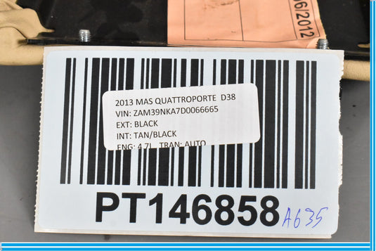 09-13 Maserati Quattroporte M139 Under Lower Dash OBD Cover Trim Pad Oem