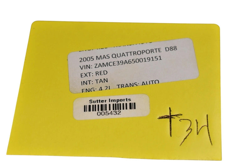 Load image into Gallery viewer, 04-08 Maserati Quattroporte Rear Trunk Boot Floor Cover Carpet 67765506 Oem
