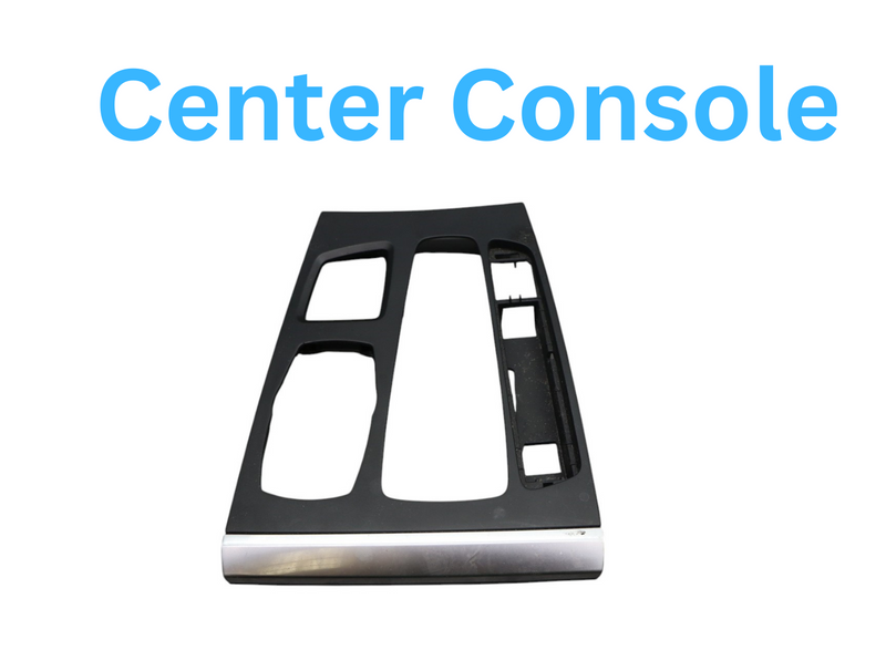 Load image into Gallery viewer, 14-18 BMW X5 F15 Center Console Shifter Leather Trim Cover Panel Oem
