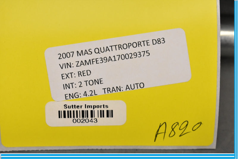 Load image into Gallery viewer, 03-12 Maserati Quattroporte M139 Front Right Passenger Side Seat Seatbelt Oem
