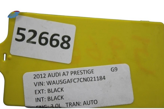 12-18 Audi A7 Front Right Passenger Side Door Shell Panel Black 4G8831052A  Oem