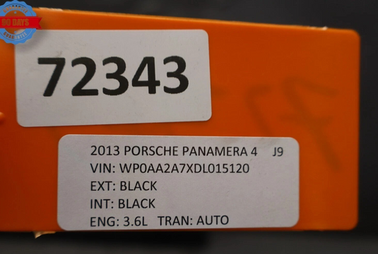 10-16 Porsche Panamera 970 Front Right Side Door Shell Panel 97053101200 Oem