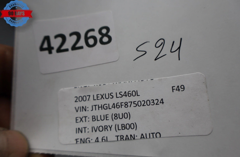 Load image into Gallery viewer, 07-09 Lexus LS460L Rear Right Passenger Side Interior Door Panel Oem

