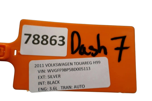 11-17 Volkswagen Touareg Front Dashboard Dash Instrument Panel Trim Assembly OEM