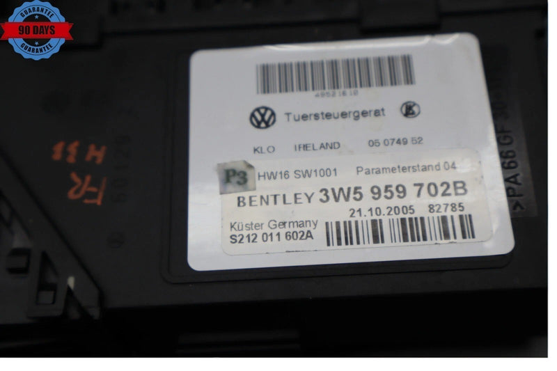 Load image into Gallery viewer, 06-09 Bentley Continental Front Right Window Regulator Motor 3W5959702B OEM
